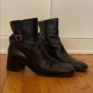RALPH LAUREN, Leather Moto Boots